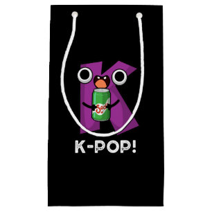 Bolsa De Regalo Pequeña Música divertida K-Pop Soda Pop Pun Dark BG