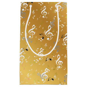 Bolsa De Regalo Pequeña música, música, nota, blanco, melodía, clef, sonid