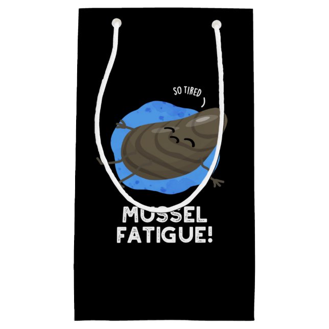 Bolsa De Regalo Pequeña Mussel Fatigue Gracioso Músculo Animal Pun Oscuro  (Anverso)