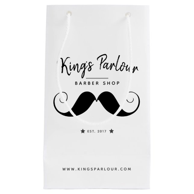 Bolsa De Regalo Pequeña Mustache Retro - Mercancías de peluquería (Anverso)