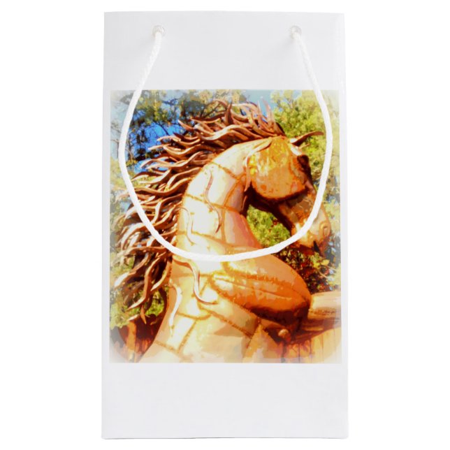 Bolsa De Regalo Pequeña mustang stallion (Reverso)