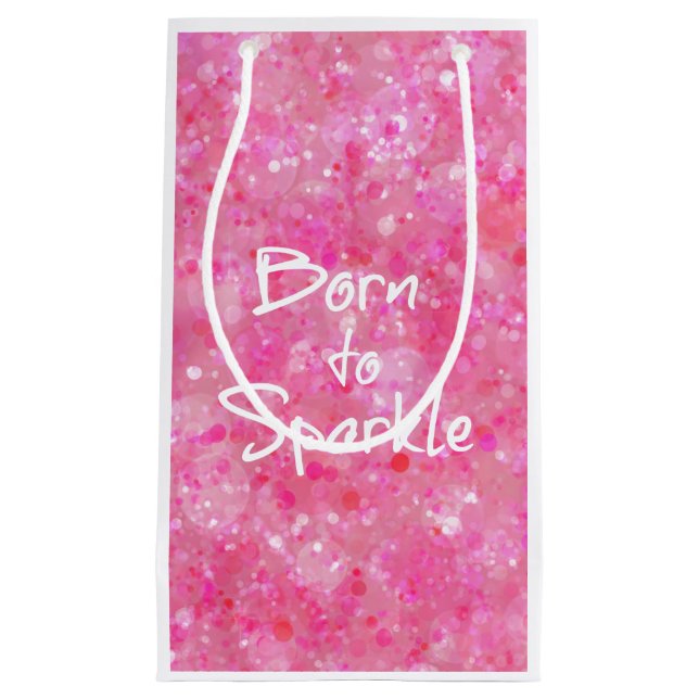 Bolsa De Regalo Pequeña Nacido en la cita de Sparkle (Anverso)