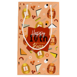 Bolsa De Regalo Pequeña Naranja retro Tamagotchi Cumpleaños