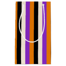 Naranja Violeta Negro Raya Halloween