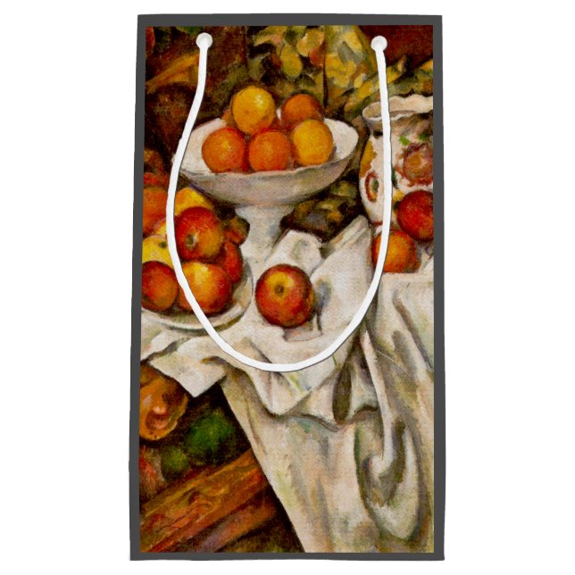 Bolsa De Regalo Pequeña Naranjas de Paul Cezanne Apples Impresionismo (Anverso)