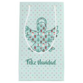 Bolsa De Regalo Pequeña Navidad Angel Cutout