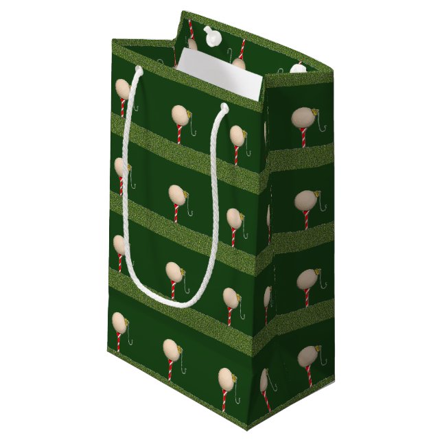 Bolsa De Regalo Pequeña Navidad de golf (Angulo Anverso)