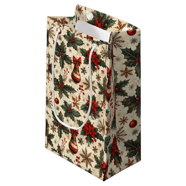 Bolsa De Regalo Pequeña Navidad Intemporal (Angulo Anverso)