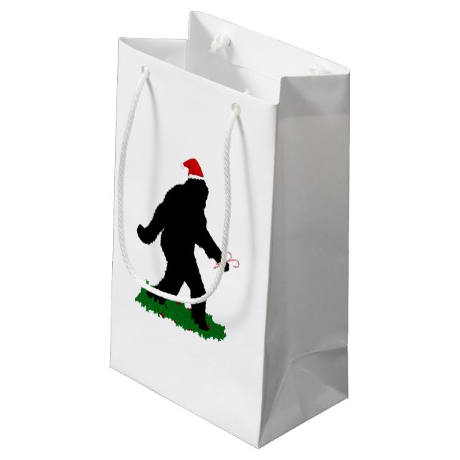 Bolsa De Regalo Pequeña Navidad Sasquacheando (Angulo reverso)