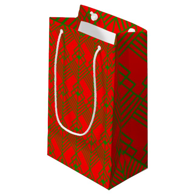 Bolsa De Regalo Pequeña Navidades Art Deco (Angulo Anverso)