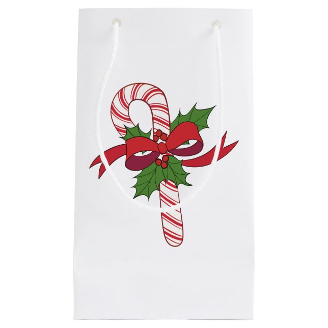 Bolsa De Regalo Pequeña Navidades Candy Cane (Anverso)