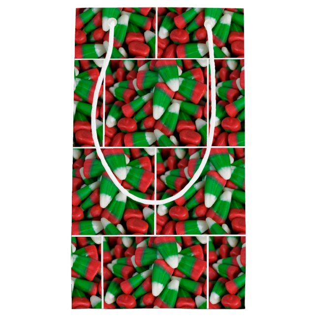 Bolsa De Regalo Pequeña Navidades Candy Corn (Anverso)