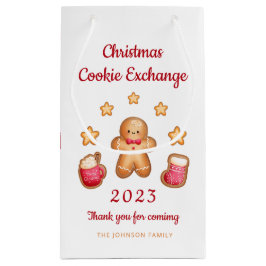 Bolsa De Regalo Pequeña Navidades Cute Gingerbread Man Cookie Exchange