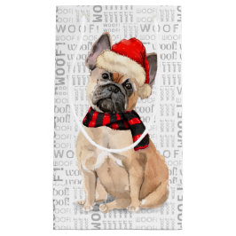 Bolsa De Regalo Pequeña Navidades de arte de Word en Bulldog francés