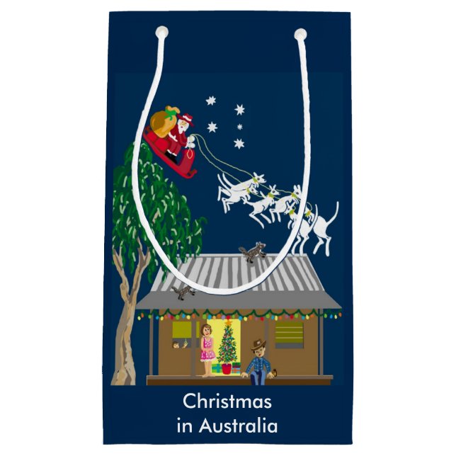 Bolsa De Regalo Pequeña Navidades de Australia (Anverso)