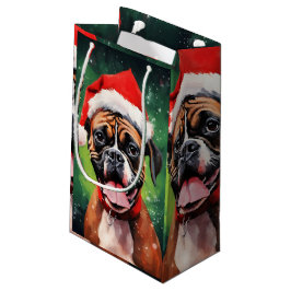 Bolsa De Regalo Pequeña Navidades de Boxer de Alemania pinchan arte