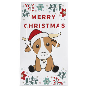 Bolsa De Regalo Pequeña Navidades de cabra cabras animales de invierno Bol