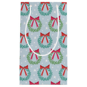 Bolsa De Regalo Pequeña Navidades de invierno con arcos de inspiración ret