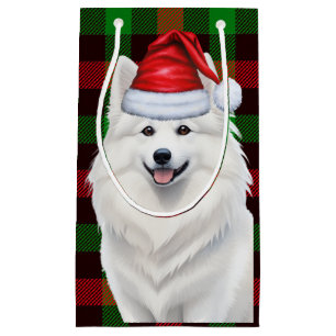 Bolsa De Regalo Pequeña Navidades de la Feriada Estadounidense Eskimo Dog
