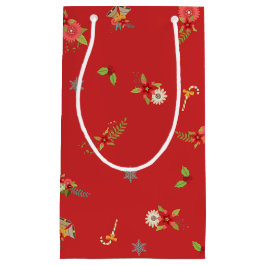 Bolsa De Regalo Pequeña Navidades de Peace Joy Love Wreath