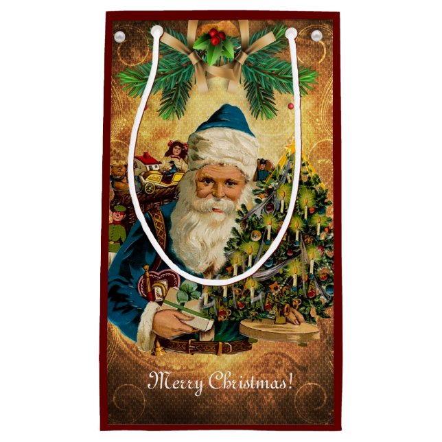 Bolsa De Regalo Pequeña Navidades de San Nicolás (Santa Claus) (Anverso)