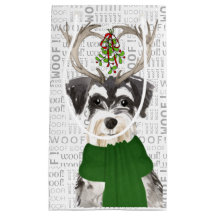 Navidades de Schnauzer en miniatura elegantes y di