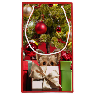Bolsa De Regalo Pequeña Navidades de Yorkie