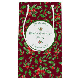 Bolsa De Regalo Pequeña Navidades editables Cookie Fiesta Feliz Navidad