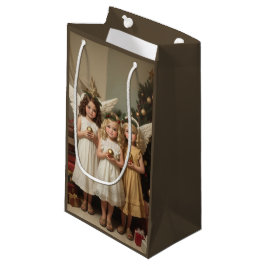 Bolsa De Regalo Pequeña Navidades festivos Angels acuarela de vacaciones