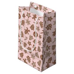 Bolsa De Regalo Pequeña Navidades festivos cocina rosado