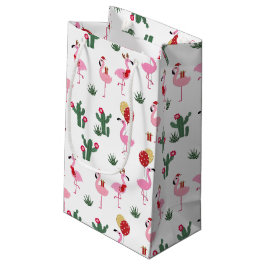 Bolsa De Regalo Pequeña Navidades Flamingo Fiesta | Vacaciones