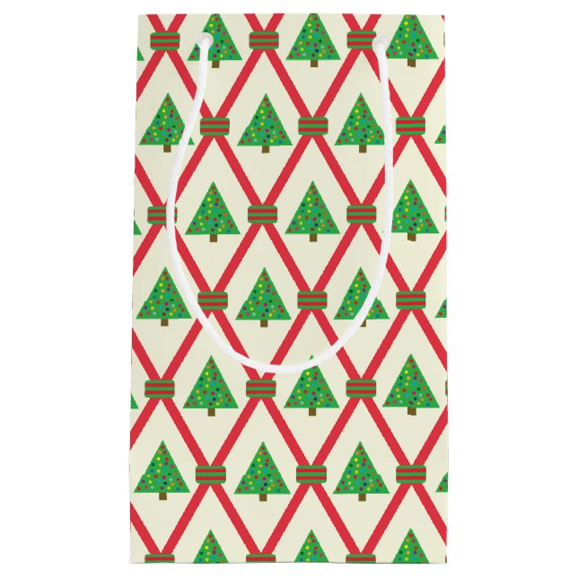 Bolsa De Regalo Pequeña Navidades Flores (Anverso)