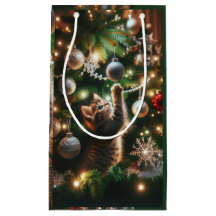 Navidades Kitten Gift Bag