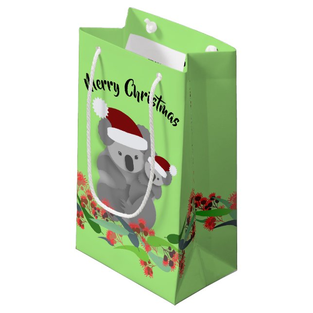 Bolsa De Regalo Pequeña Navidades Koalas (Angulo Anverso)
