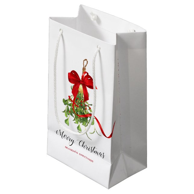 Bolsa De Regalo Pequeña Navidades Mistletoe (Angulo Anverso)