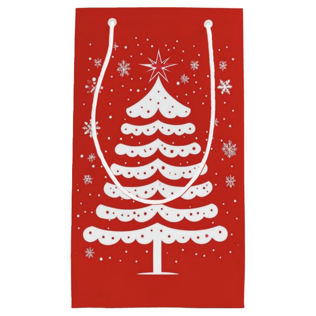 Bolsa De Regalo Pequeña Navidades modernos (Anverso)