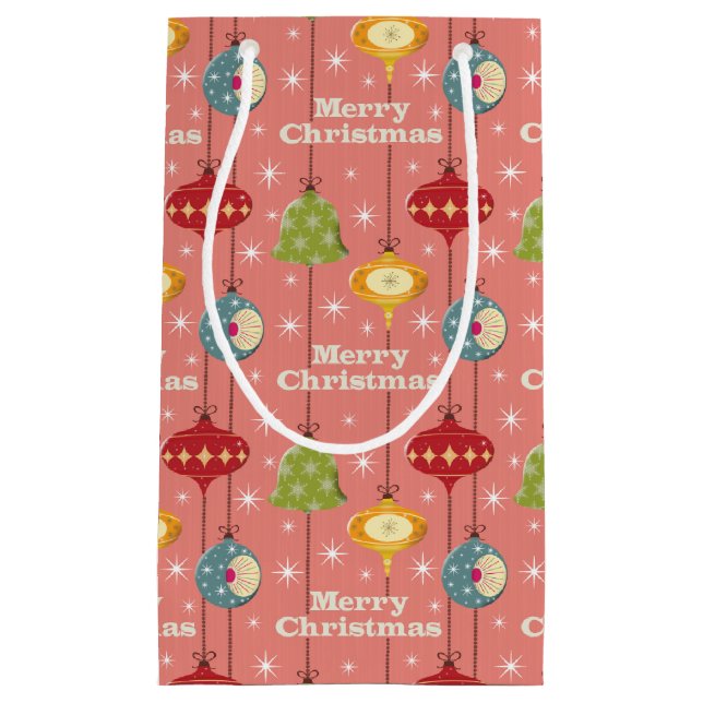 Bolsa De Regalo Pequeña Navidades modernos de mediados del siglo XX Bauble (Anverso)