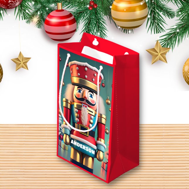 Bolsa De Regalo Pequeña Navidades Nutcracker niños personalizados rojos (Subido por el creador)