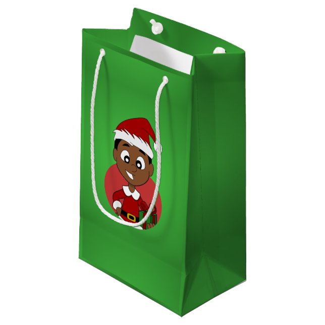 Bolsa De Regalo Pequeña Navidades personalizado (Angulo Anverso)