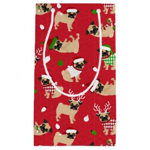 Bolsa De Regalo Pequeña Navidades rojos