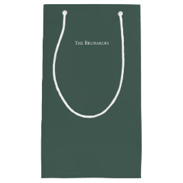 Bolsa De Regalo Pequeña Navidades Sage Green Simple Moderno Personalizados
