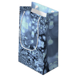 Bolsa De Regalo Pequeña Navidades Silvery Blue Snowflake