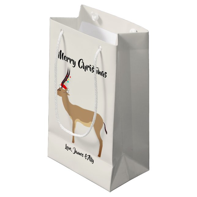 Bolsa De Regalo Pequeña Navidades Springbok (Angulo Anverso)