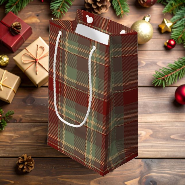 Bolsa De Regalo Pequeña Navidades Tartan Brick Red Green ID1141A (Subido por el creador)
