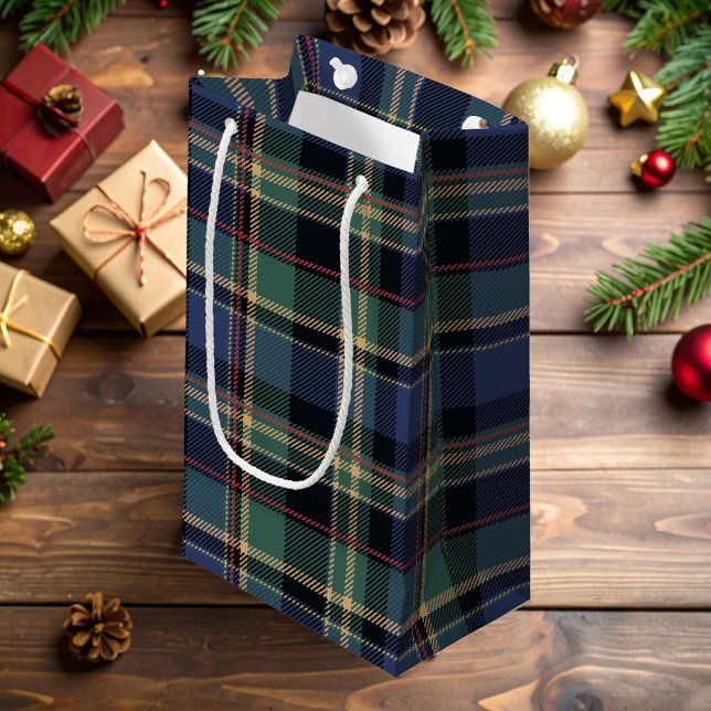 Bolsa De Regalo Pequeña Navidades Tartan Navy Blue Green ID1141B (Subido por el creador)