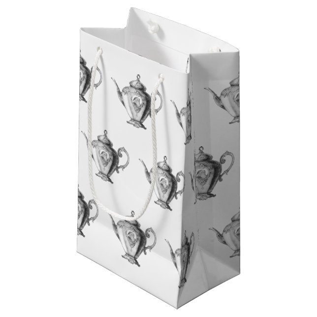 Bolsa De Regalo Pequeña Navidades Tea Fiesta Teapot (Angulo Anverso)