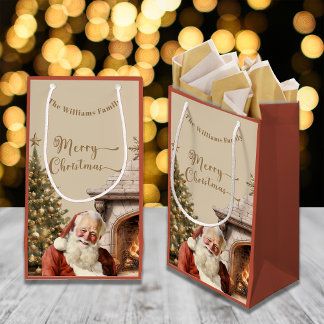 Bolsa De Regalo Pequeña Navidades tradicionales Santa Claus