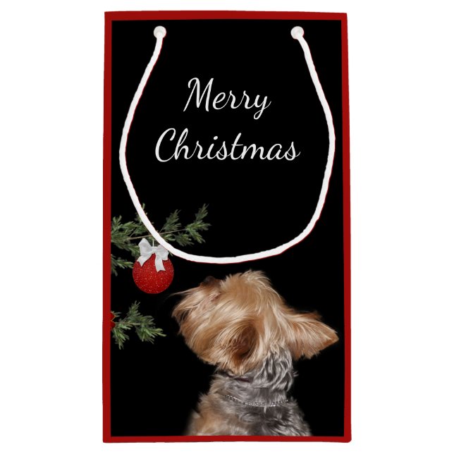 Bolsa De Regalo Pequeña Navidades yorkyanos vacilantes (Reverso)