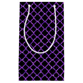 BOLSA DE REGALO PEQUEÑA NEGRO CON PURPURINA PURPLE MIREN A HALLOWEEN