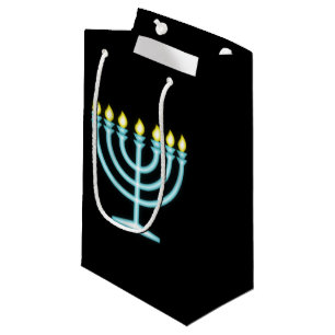 Bolsa De Regalo Pequeña Neon Menorah